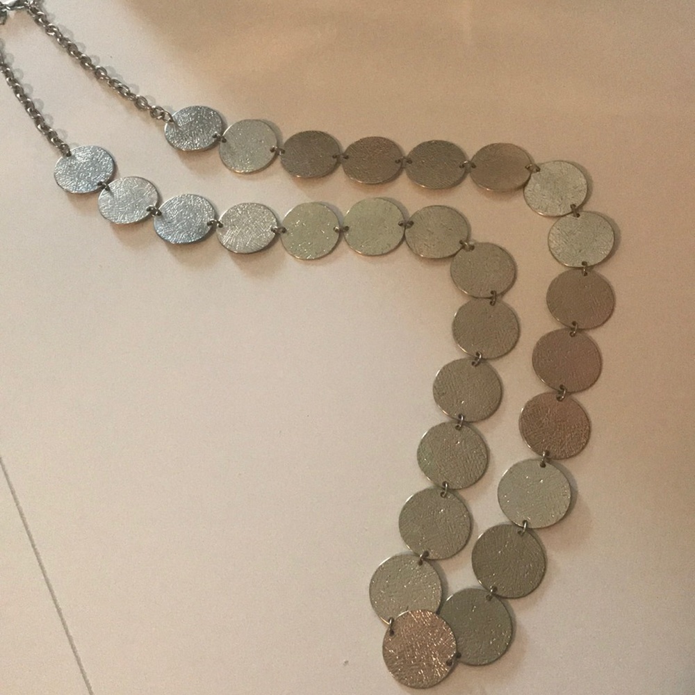 Towne & Reese Gold disc necklace